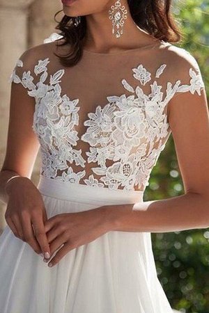 Robe de mariée longue sexy naturel de princesse a-ligne - Photo 4