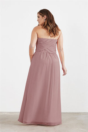 Robe demoiselle d'honneur captivant en grandes tailles de bustier avec chiffon longue - Photo 2