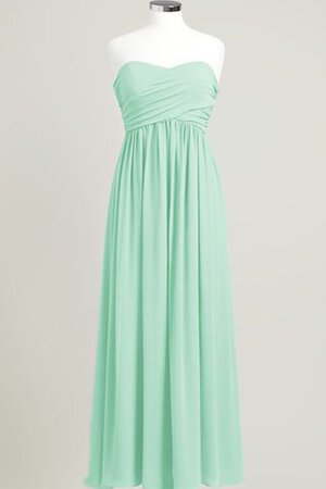 Robe demoiselle d'honneur plissé longue de col en cœur ruché - Photo 20