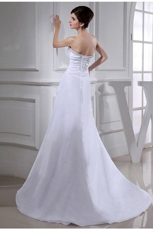 Sencillo Vestido de Novia de Corte princesa de Corte-A de Abalorio de Largo - Foto 2