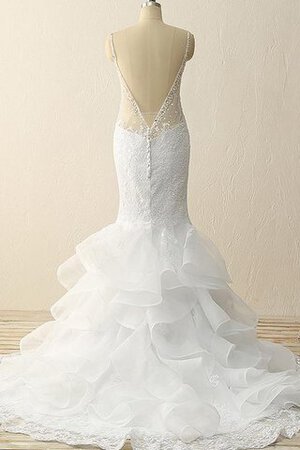 Vestido de Novia en Encaje y Organza y Satén de Botón de Cremallera - Foto 5