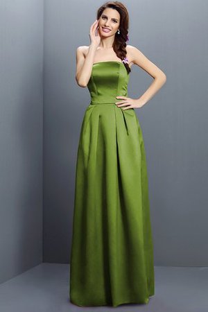 Satin Reißverschluss Enges Ärmelloses Sittsames Brautjungfernkleid - Bild 14