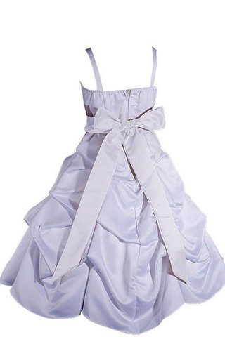 Robe de cortège enfant avec nœud à boucles ornée bretelles spaghetti - Photo 2