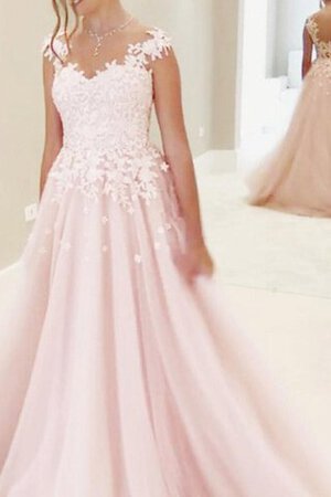 Robe de bal plissage delicat vintage textile en tulle avec manche courte - Photo 1