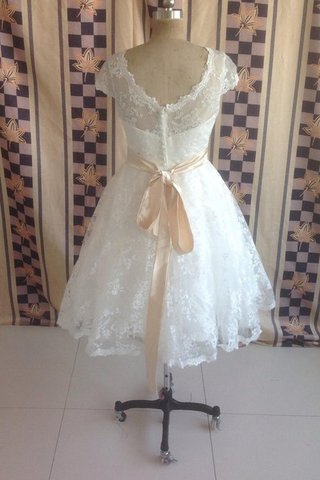 Abito da Sposa con Manica Corte con Fusciacca in pizzo con Piega Sotto Ginocchio medievale - Foto 2