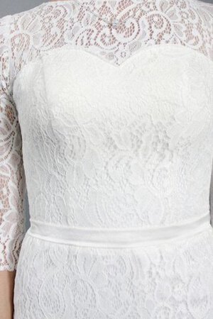 Robe de mariée vintage modeste avec manche 1/2 fermeutre eclair - Photo 4