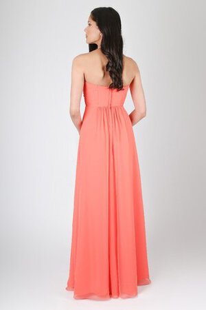 Robe demoiselle d'honneur long de bustier ligne a ruchés plongeants - Photo 4