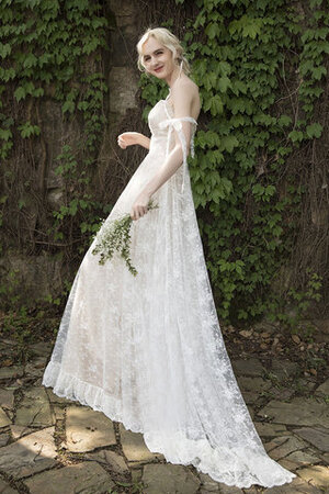 Vestido de Novia de Largo de Abalorio de Tiras anchas de Emocionante - Foto 2