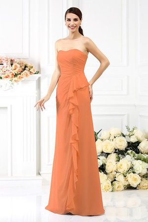Trägerloser Ausschnitt Ärmelloses Prinzessin Empire Taille Anständiges Brautjungfernkleid - Bild 20