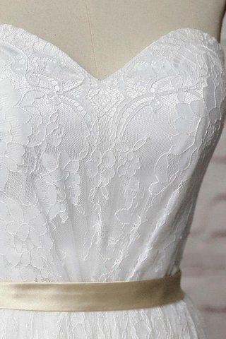 Abito da Sposa in Pizzo A-Line Lungo Cuore in pizzo Naturale - Foto 2