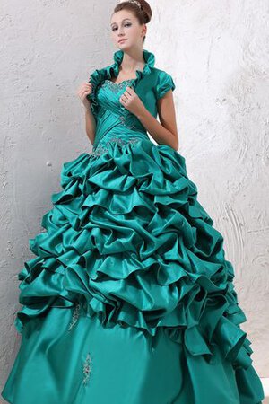 Duchesse-Linie gerüschtes trägerlos Quinceanera Kleid mit kreuz mit Rüschen - Bild 1