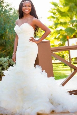 Robe de mariée de traîne moyenne jusqu'au sol rêveur elegante longue - Photo 1