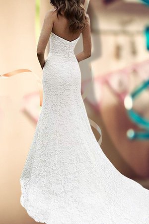 Robe de mariée frappant longueur au ras du sol de traîne courte broder chic - Photo 2