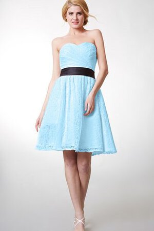 Herz-Ausschnitt plissiertes bescheidenes Abschlusskleid mit Knöpfen mit Blume - Bild 11