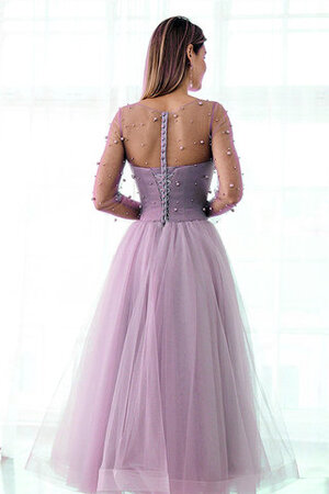 Robe de bal salle interne col en bateau fascinant fermeutre eclair a-ligne - Photo 3