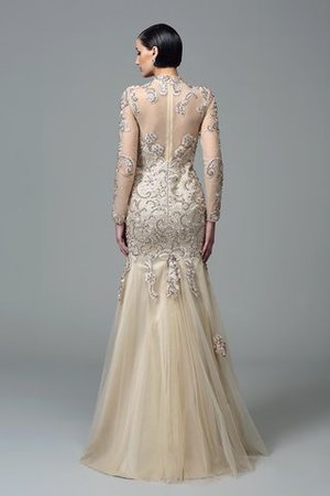 Robe de soirée longue de fourreau de col haut appliques de sirène - Photo 2