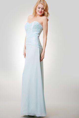Robe demoiselle d'honneur romantique ceinture fermeutre eclair avec ruban avec sans manches - Photo 2