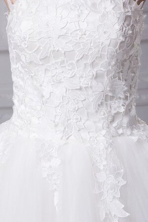 Robe douce seize courte manche nulle ligne a appliques en tulle - Photo 5