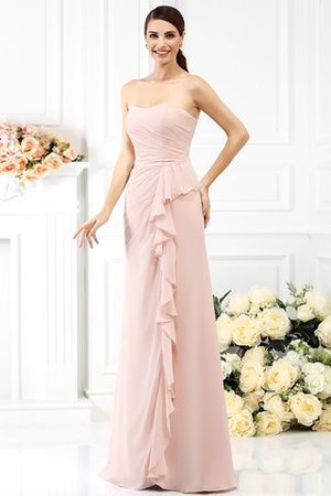 Chiffon Herz-Ausschnitt Plissiertes Formelles Bodenlanges Ballkleid - Bild 21