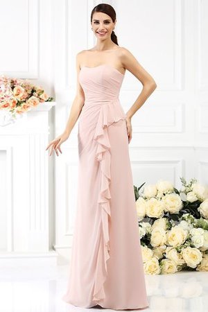 Chiffon Herz-Ausschnitt Plissiertes Formelles Bodenlanges Ballkleid - Bild 21