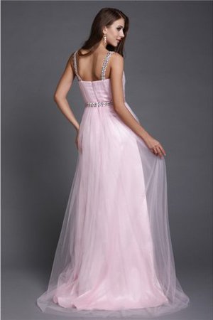 Reißverschluss A-Linie Bodenlanges Abendkleid ohne Ärmeln mit Natürlicher Taille - Bild 2
