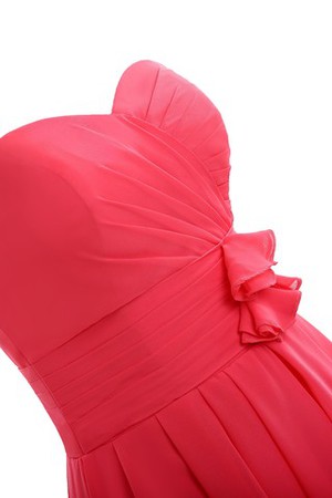 Ärmellos Sweep train sittsames ausgefallenes konservatives Modern Brautjungfernkleid - Bild 6