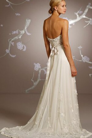 Robe de mariée luxueux serieuse en tulle longueru au niveau de sol de col en cœur - Photo 2