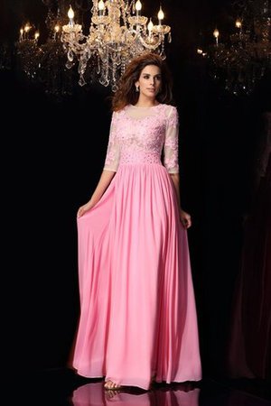 Robe de soirée longue sexy en 1/2 manche col u profond de princesse - Photo 1