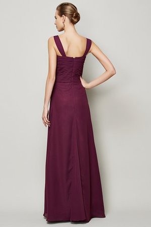 Normale Taille Breiter Träger A-Linie Bodenlanges Anständiges Abendkleid - Bild 2