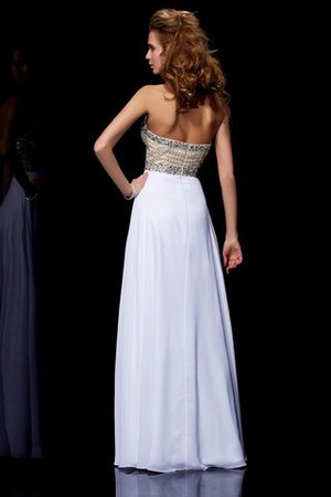 Perlenbesetztes Ärmellos Chiffon A-Linie Bodenlanges Abendkleid - Bild 2