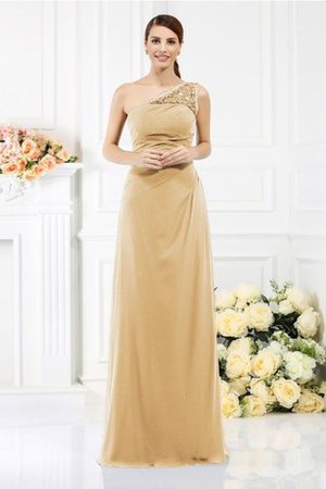 One Schulter Enges Ärmelloses Anständiges Brautjungfernkleid mit Reißverschluss - Bild 17