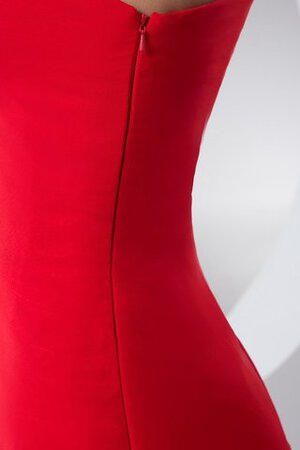 Vestido de Noche de Corte Recto de Un sólo hombro de Apertura Frontal - Foto 5