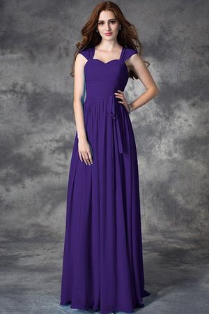 Robe demoiselle d'honneur longue de princesse de lotus en chiffon a-ligne - Photo 23