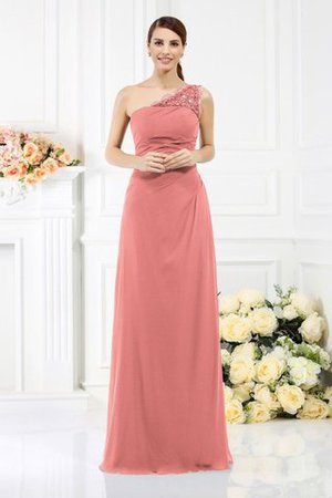 One Schulter Enges Ärmelloses Anständiges Brautjungfernkleid mit Reißverschluss - Bild 20
