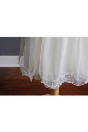 Robe de cortège enfant naturel plissé ligne a avec manche courte textile en tulle - Photo 2