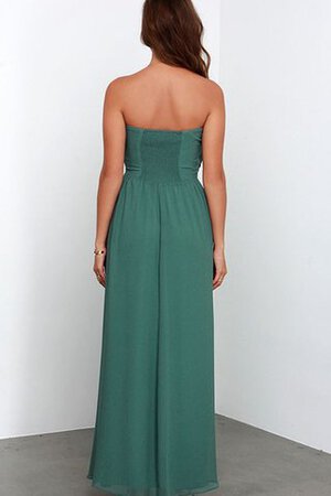 Abito da Damigella in Chiffon Elegante Lungo A-Line senza spalline - Foto 8