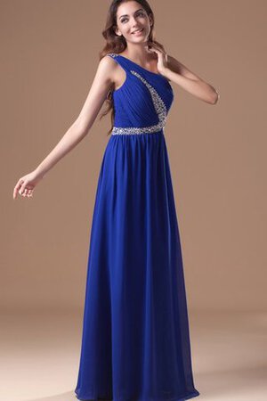 Ein Schulter a linie langes Abendkleid ohne Ärmeln - Bild 5