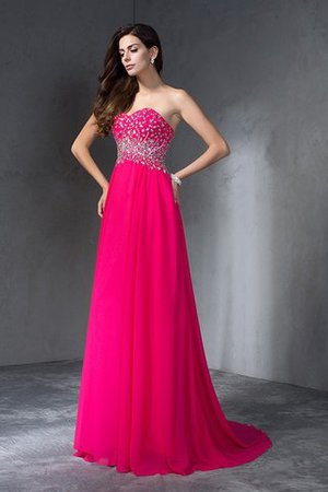 Vestido de Noche de Imperio Cintura de Abalorio de Escote Corazón de Cremallera - Foto 5