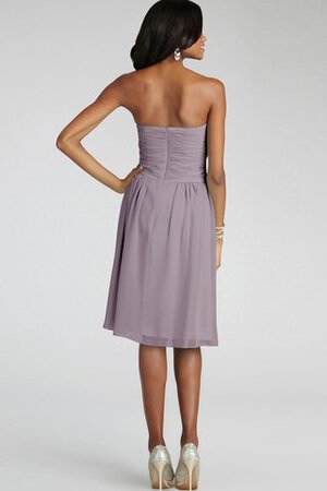 Abito da Damigella con Criss-cross senza spalline in Chiffon con Increspato Corto - Foto 13