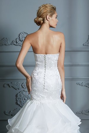 Abito da sposa moda a chiesa squisito convenzionale senza maniche con bottone - Foto 8