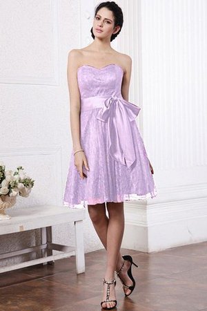 Vestido de Dama de Honor de Corte princesa de Corte-A de Escote Corazón con Cintas - Foto 19