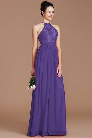 Prinzessin Normale Taille Reißverschluss Neckholder Chiffon Brautjungfernkleid - Bild 29