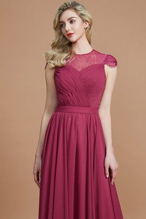 Vestido de Dama de Honor de Corte princesa de Corte-A en Gasa de Escote redondo - Foto 2