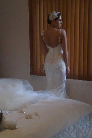 Abito da Sposa moda con Perline sexy in Pizzo in Tulle Conotta - Foto 3