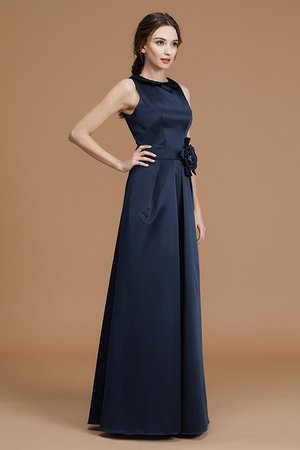 Reißverschluss Prinzessin Funkelnd A-Line Brautjungfernkleid mit Blume - Bild 6