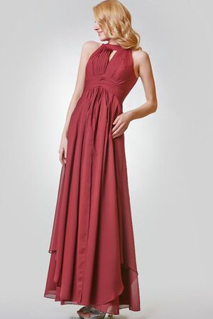 Robe de soirée trou de serrure de dos nu avec chiffon de tour de ceinture empire a-ligne - Photo 3
