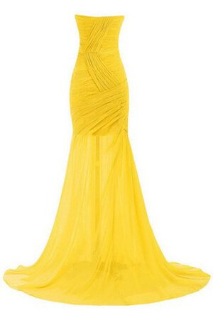 Herz-Ausschnitt gerüschtes Reißverschluss Empire Sweep train Brautmutterkleid - Bild 3