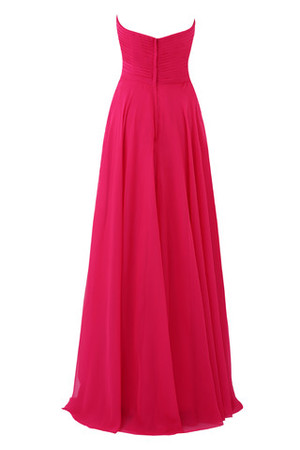 Robe de soirée naturel moderne avec chiffon balancement manche nulle - Photo 5