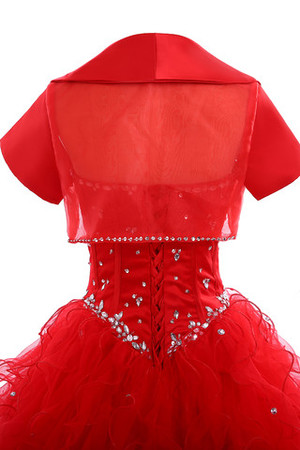 Chiffon Herz-Ausschnitt stilvolles schönes extravagantes Brautkleid mit Kristall - Bild 8