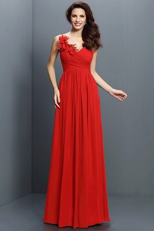 Robe demoiselle d'honneur plissage longue jusqu'au sol de col en v avec chiffon - Photo 23